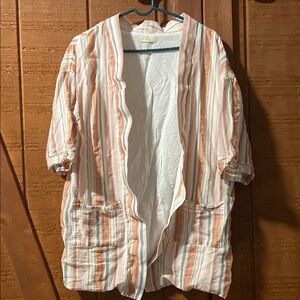 Striped Open-Front Cardigan bag #13